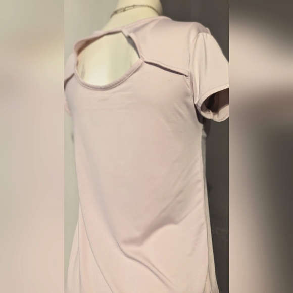 Jockey desert rose 90s Y2K perfect tee sporty top gym stretchy key hole medium - Picture 1 of 8